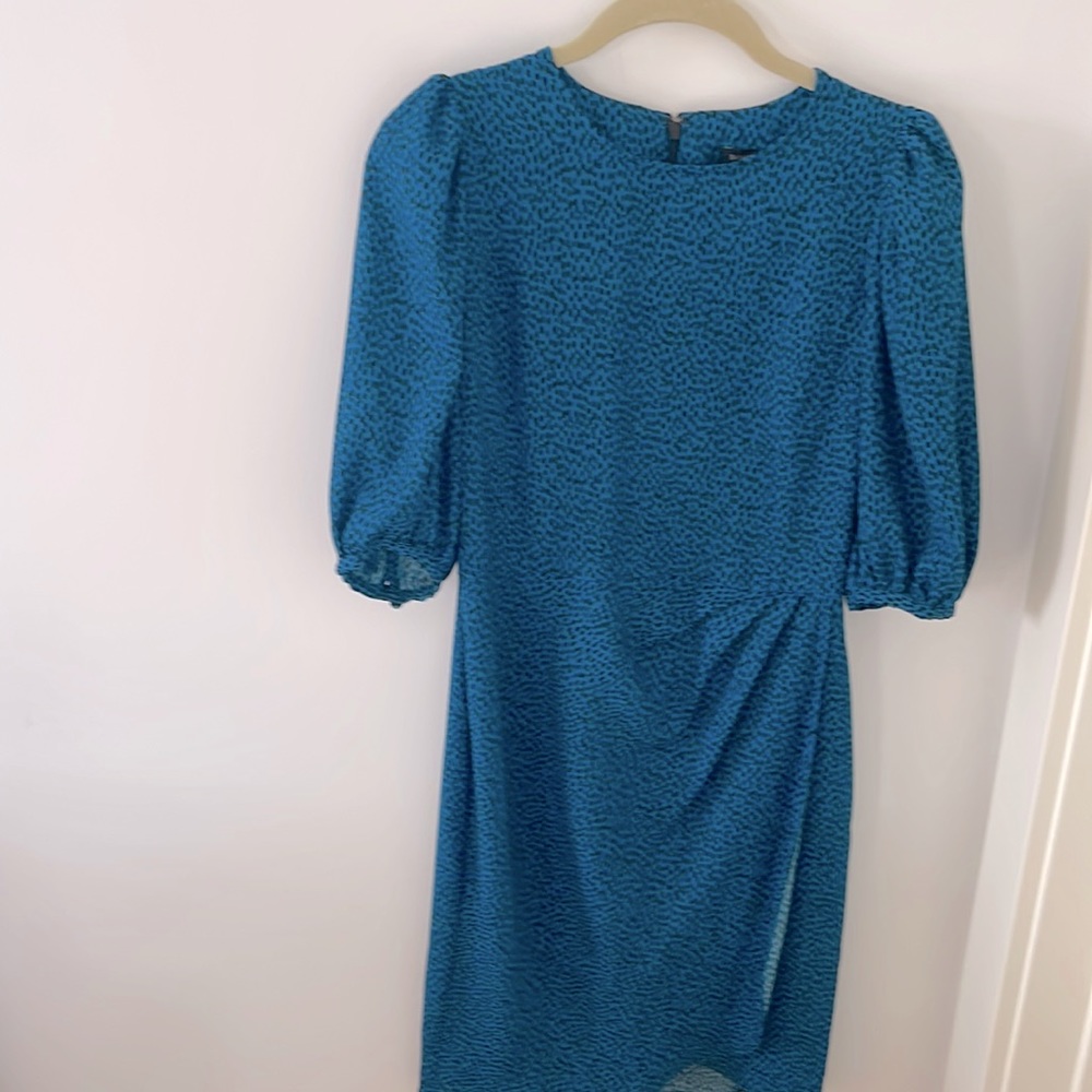 Banana Republic.  Size 6.  Ruched left Hilo detail.  Hidden back zipper.